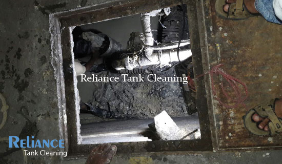 commercial storage tank cleaning