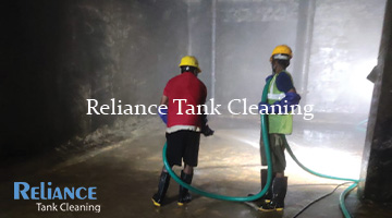 Water tank cleaning